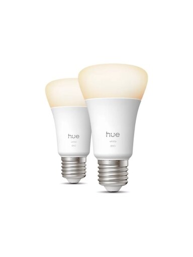 Philips Hue W 810 A60 2P EU | E27 | 7 W | Warm white to cool white light | Bluetooth, Zigbee