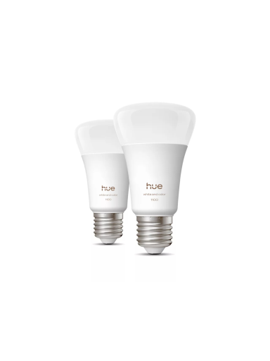 Philips Hue WCA 1100 A60 2P EU | E27 | 8.1 W | White and colour light | Bluetooth and Zigbee