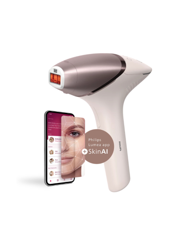Philips IPL Hair Removal Device with SenseIQ | BRI977/00 Lumea 9900 Series | Bulb lifetime (flashes) 450.000 | Number of power levels 5 | Rose