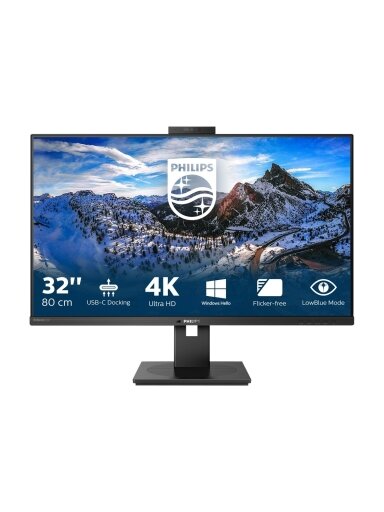Philips | Monitor | 329P1H | 31.5 " | IPS | 4K UHD | 16:9 | 60 Hz | 4 ms | 3840 x 2160 | 350 cd/m² | HDMI ports quantity 2 | Black | Warranty 24 month(s)