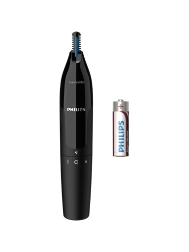 Philips | Nose and Ear Trimmer | NT1650/16 | Nose Hair Trimmer | Wet & Dry | Black