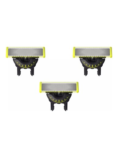 Philips | Replaceable blade (3 pcs) | QP430/50 OneBlade | Black/Green