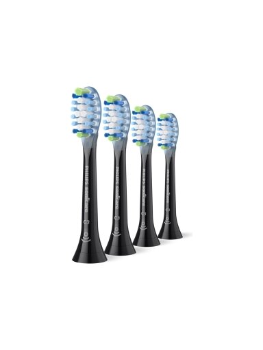 Philips | Replacement brush heads | HX9044/88 Sonicare Premium Plaque Defence | Heads | For adults | Number of brush heads included 4 | Black