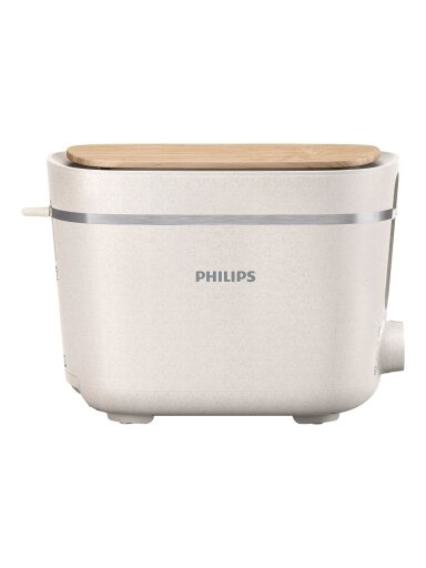 Philips | Toaster | HD2640/10 Eco Conscious Edition | Power 830 W | Number of slots 2 | Housing material 100% Bio-based plastic | Silk White Matt Philips | Toaster | HD2640/10 Eco Conscious Edition | Power 830 W | Number of slots 2 | Housing material 100% Bio-based plastic | Silk White Matt