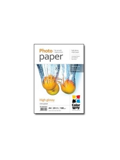 Photo Paper 20 pcs. | PG180020A4 | Glossy | White | 180 g/m² | A4