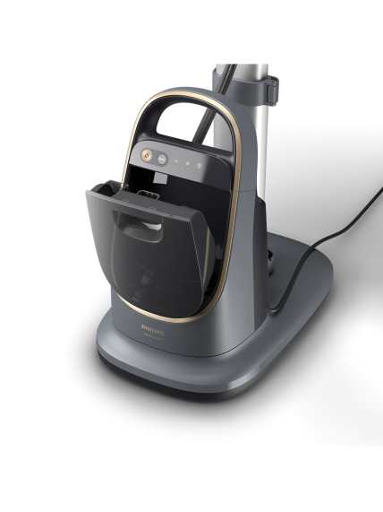 Philips 8500 Series All-in-One Ironing Solution | AIS8540/80 | Stand Steamer | 2200 W | 1.2 L | 90 g/min | Dark slate/Gold 2 Philips 8500 Series All-in-One Ironing Solution | AIS8540/80 | Stand Steamer | 2200 W | 1.2 L | 90 g/min | Dark slate/Gold 2