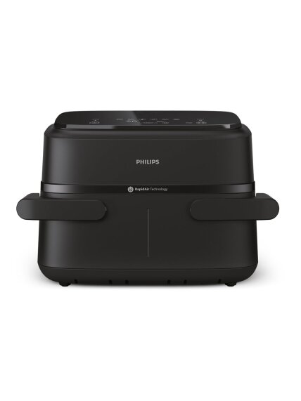 Philips Airfryer Dual Basket | NA150/00 1000 Series | Power 2450 W | Capacity 7 L | RapidAir Plus | Black Philips Airfryer Dual Basket | NA150/00 1000 Series | Power 2450 W | Capacity 7 L | RapidAir Plus | Black