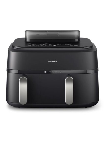 Philips | Dual Basket Airfryer | NA551/00 5000 Series | Power 2750 W | Capacity 9 L | RapidAir Plus and Air Steam | Black 1