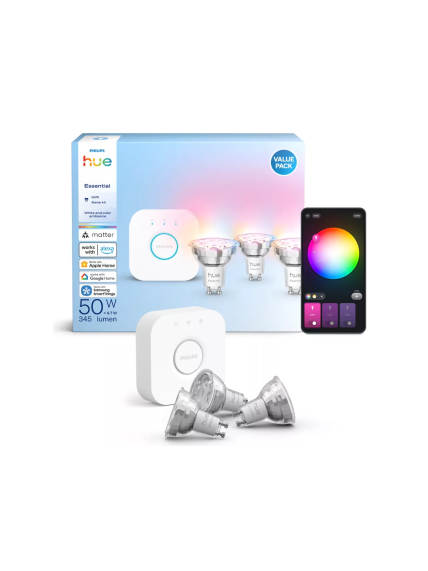 Philips Hue E WCA 345 GU10 3kit EU | GU10 | 3 W | 16 million colors, White and colored light 3