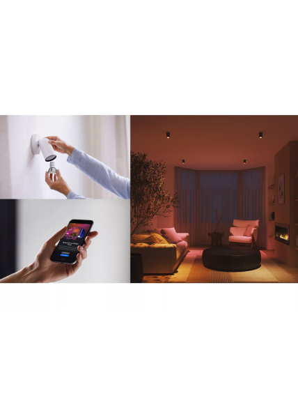 Philips Hue E WCA 345 GU10 3P EU | E27 | 8 W | 16 million colors, White and colored light 7 Philips Hue E WCA 345 GU10 3P EU | E27 | 8 W | 16 million colors, White and colored light 7