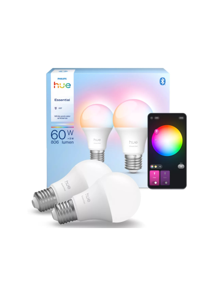 Philips Hue E WCA 806 A60 2P EU | E27 | 8 W | Bluetooth, Zigbee 2
