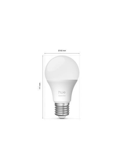 Philips Hue E WCA 806 A60 3P EU | E27 | 8 W | 16 million colours, White and colour light | Bluetooth and Zigbee 3