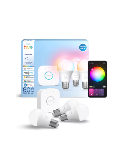 Philips Hue E WCA 806 A60 E27 3kit EU | E27 | 8 W | 16 million colours, White and colour light 3 Philips Hue E WCA 806 A60 E27 3kit EU | E27 | 8 W | 16 million colours, White and colour light 3