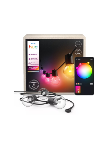 Philips Hue Festavia Globe Outdoor Fairy Lights, 21 m | 30 W 5 Philips Hue Festavia Globe Outdoor Fairy Lights, 21 m | 30 W 5
