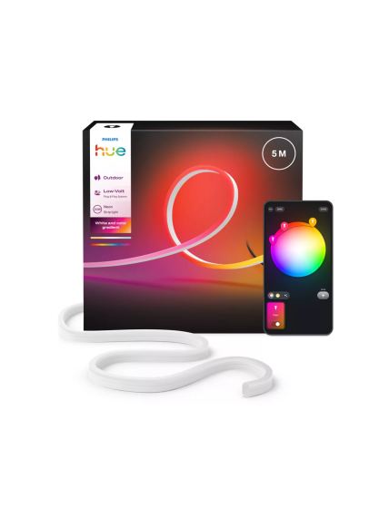 Philips Hue Neon Lightstrip for outdoor use, 5 m | 30 W | Bluetooth, Zigbee 3