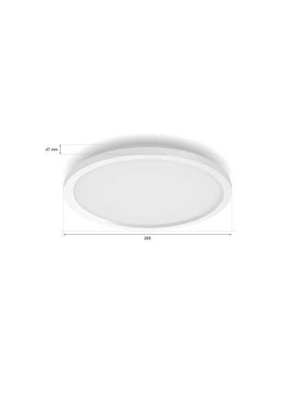 Philips Hue Surimu round panel light, 39.5 cm | Bluetooth, Zigbee 2