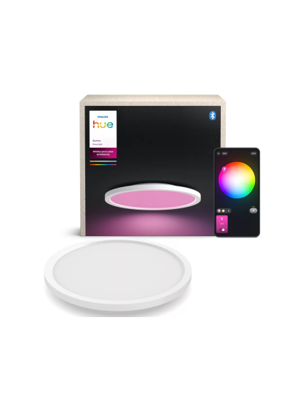 Philips Hue Surimu round panel light, 39.5 cm | Bluetooth, Zigbee 3