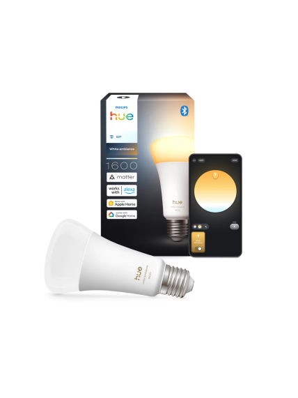 Philips Hue WA 1600 A67 1P EU | E27 | 11.8 W | White and colour light | Bluetooth and Zigbee 2 Philips Hue WA 1600 A67 1P EU | E27 | 11.8 W | White and colour light | Bluetooth and Zigbee 2