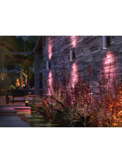 Philips Hue WCA Appear Outdoor Wall Lantern, Inox | 8 W | 2000-6500 Hue White Colour Ambiance 4 Philips Hue WCA Appear Outdoor Wall Lantern, Inox | 8 W | 2000-6500 Hue White Colour Ambiance 4