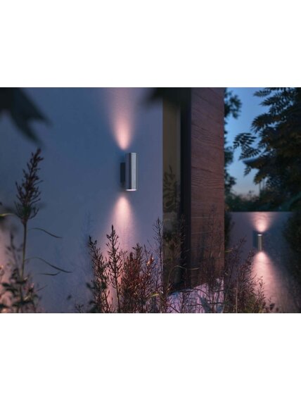 Philips Hue WCA Appear Outdoor Wall Lantern, Inox | 8 W | 2000-6500 Hue White Colour Ambiance 5 Philips Hue WCA Appear Outdoor Wall Lantern, Inox | 8 W | 2000-6500 Hue White Colour Ambiance 5