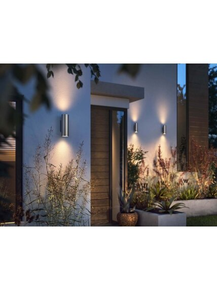 Philips Hue WCA Appear Outdoor Wall Lantern, Inox | 8 W | 2000-6500 Hue White Colour Ambiance 7 Philips Hue WCA Appear Outdoor Wall Lantern, Inox | 8 W | 2000-6500 Hue White Colour Ambiance 7