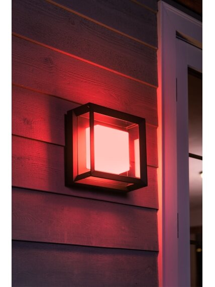 Philips Hue WCA Econic Outdoor Square Wall Lantern | 15 W | 2000-6500 Hue White Colour Ambiance 4 Philips Hue WCA Econic Outdoor Square Wall Lantern | 15 W | 2000-6500 Hue White Colour Ambiance 4