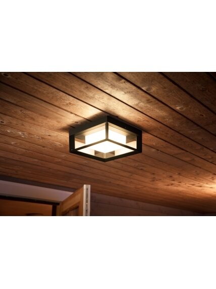 Philips Hue WCA Econic Outdoor Square Wall Lantern | 15 W | 2000-6500 Hue White Colour Ambiance 5 Philips Hue WCA Econic Outdoor Square Wall Lantern | 15 W | 2000-6500 Hue White Colour Ambiance 5