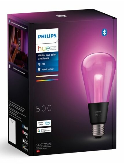 Philips Hue WCA Lightguide ST72 | E27 | 6.8 W | White and colour light 3 Philips Hue WCA Lightguide ST72 | E27 | 6.8 W | White and colour light 3