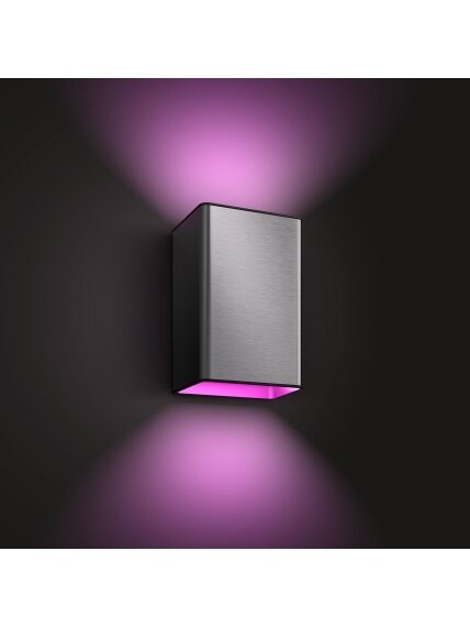 Philips Hue WCA Resonate Outdoor Wall Lantern, Inox | 8 W | 2000-6500 Hue White Colour Ambiance 5 Philips Hue WCA Resonate Outdoor Wall Lantern, Inox | 8 W | 2000-6500 Hue White Colour Ambiance 5
