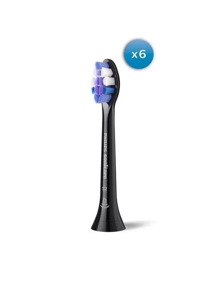 Philips HX6056/88 Sonicare Sensitive | Replacement brush heads | Heads | For adults | Number of brush heads included 6 | Black Philips HX6056/88 Sonicare Sensitive | Replacement brush heads | Heads | For adults | Number of brush heads included 6 | Black