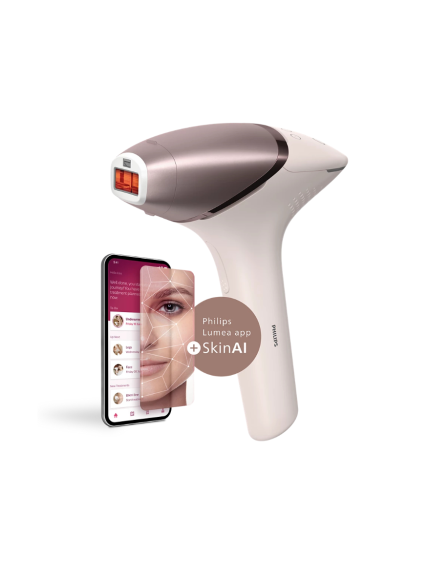 Philips IPL Hair Removal Device with SenseIQ | BRI977/00 Lumea 9900 Series | Bulb lifetime (flashes) 450.000 | Number of power levels 5 | Rose 1