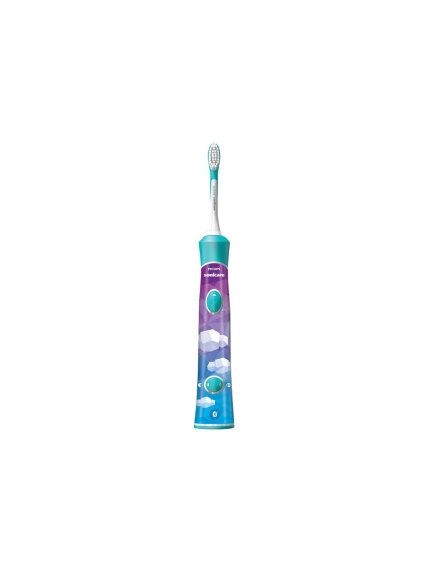 Philips | Sonic Electric toothbrush | HX6322/04 | Rechargeable | For kids | Number of brush heads included 2 | Number of teeth brushing modes 2 | Sonic technology | Aqua 6 Philips | Sonic Electric toothbrush | HX6322/04 | Rechargeable | For kids | Number of brush heads included 2 | Number of teeth brushing modes 2 | Sonic technology | Aqua 6