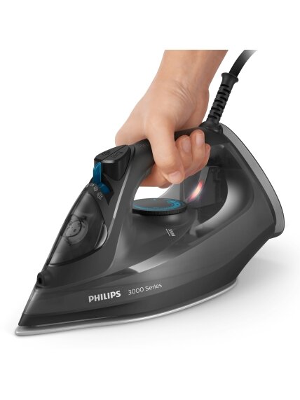Philips Steam iron | DST3041/80 3000 series | Steam Iron | 2600 W | Continuous steam 40 g/min | Water tank capacity 300 ml | Black | Steam boost performance 200 g/min 2 Philips Steam iron | DST3041/80 3000 series | Steam Iron | 2600 W | Continuous steam 40 g/min | Water tank capacity 300 ml | Black | Steam boost performance 200 g/min 2