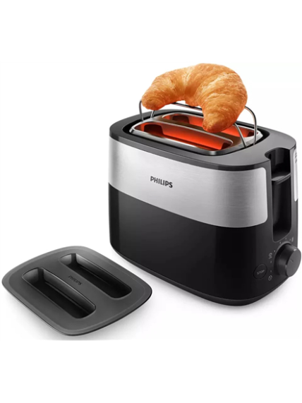 Philips | Toaster | HD2517/90 Daily Collection | Power 830 W | Number of slots 2 | Housing material Plastic | Black/Stainless Steel 4 Philips | Toaster | HD2517/90 Daily Collection | Power 830 W | Number of slots 2 | Housing material Plastic | Black/Stainless Steel 4