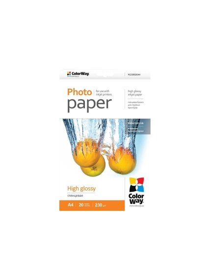 Photo Paper 20 pc. | PG230020A4 | Glossy | 230 g/m² | A4 Photo Paper 20 pc. | PG230020A4 | Glossy | 230 g/m² | A4