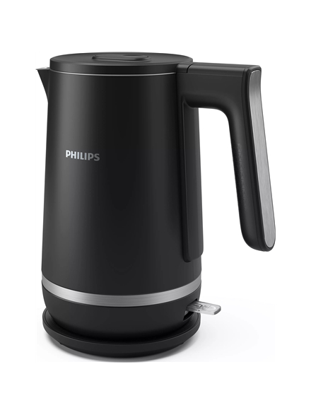 Philips Double Walled Kettle | HD9395/90 | Electric | 2200 W | 1.7 L | Stainless steel/Plastic | 360° rotational base | Black 2