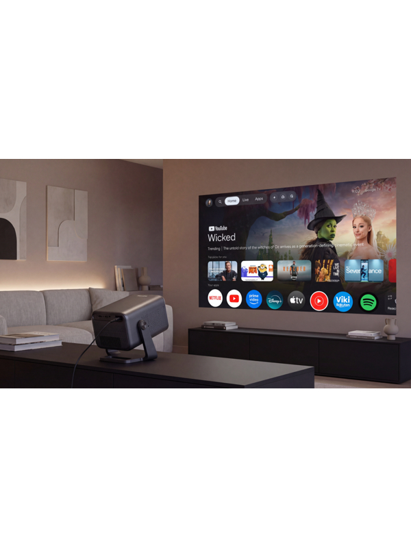 Philips NeoPix 760 Smart Projector | Full HD (1920x1080) | 800 ANSI lumens | Black | Wi-Fi 6 Philips NeoPix 760 Smart Projector | Full HD (1920x1080) | 800 ANSI lumens | Black | Wi-Fi 6