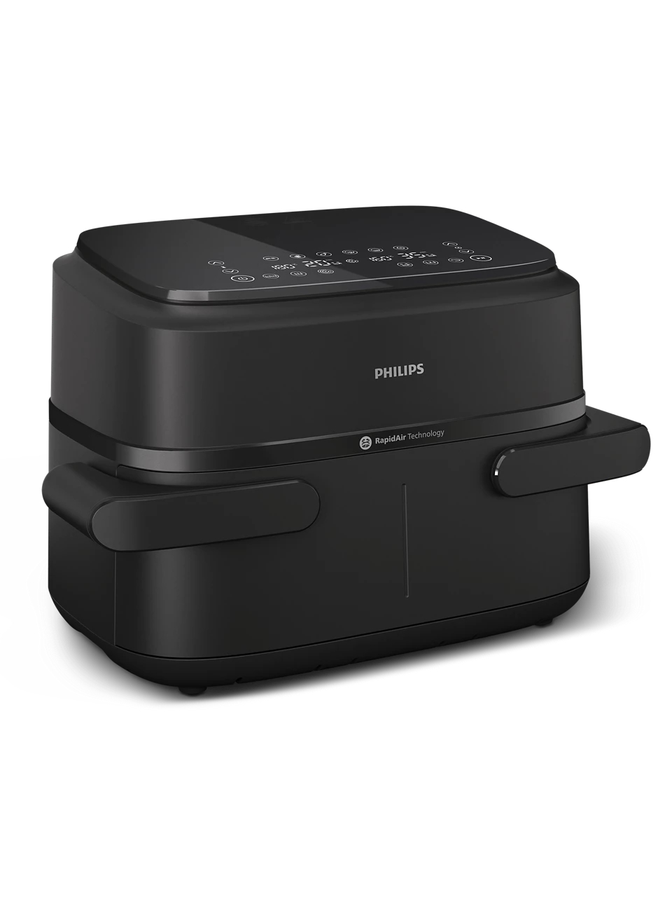 Philips Airfryer Dual Basket | NA150/00 1000 Series | Power 2450 W | Capacity 7 L | RapidAir Plus | Black 1