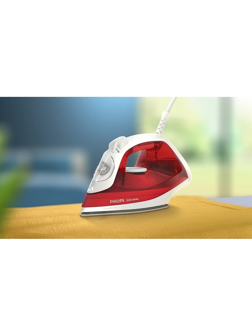 Philips Steam Iron | DST2010/40 2000 Series | Steam Iron | 2000 W | Water tank capacity 250 ml | Continuous steam 25 g/min | Steam boost performance 100 g/min | Red 6