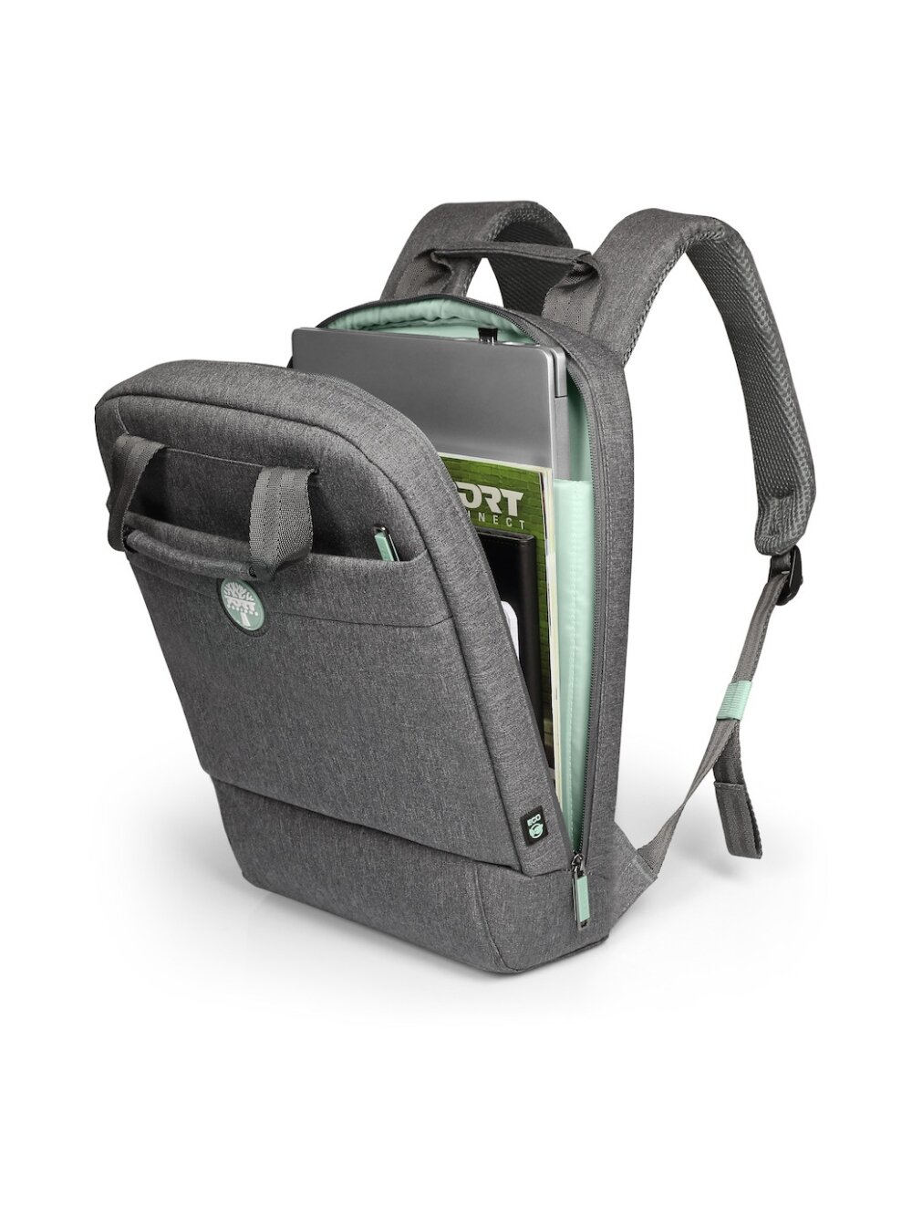 PORT DESIGNS | YOSEMITE Eco | Laptop Backpack | Backpack | Grey | Shoulder strap 9 PORT DESIGNS | YOSEMITE Eco | Laptop Backpack | Backpack | Grey | Shoulder strap 9