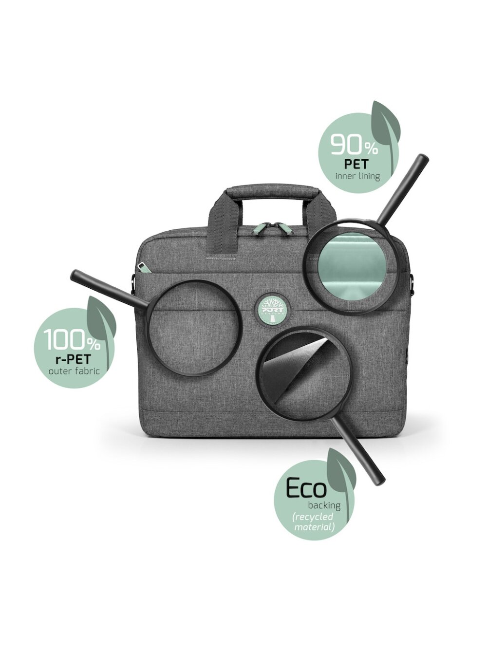 PORT DESIGNS | Yosemite Eco TL Laptop Case 13/14 | Laptop Case | Grey | Shoulder strap 10 PORT DESIGNS | Yosemite Eco TL Laptop Case 13/14 | Laptop Case | Grey | Shoulder strap 10