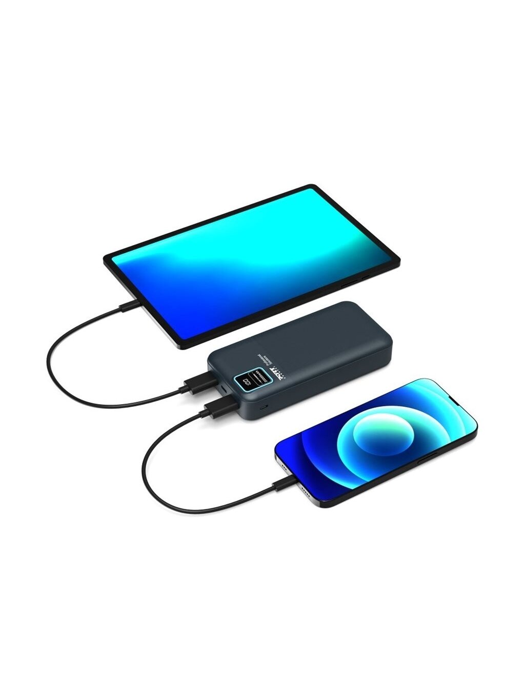 PORT CONNECT External USB-C battery | 20000 mAh | Blue 4 PORT CONNECT External USB-C battery | 20000 mAh | Blue 4