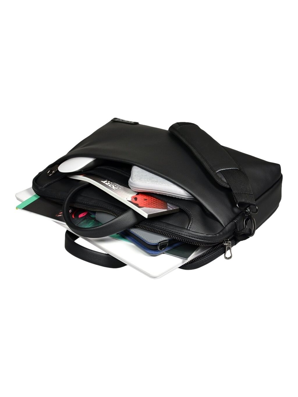 PORT DESIGNS | Zurich | Fits up to size 15.6 " | Messenger - Briefcase | Black | Shoulder strap 3 PORT DESIGNS | Zurich | Fits up to size 15.6 " | Messenger - Briefcase | Black | Shoulder strap 3