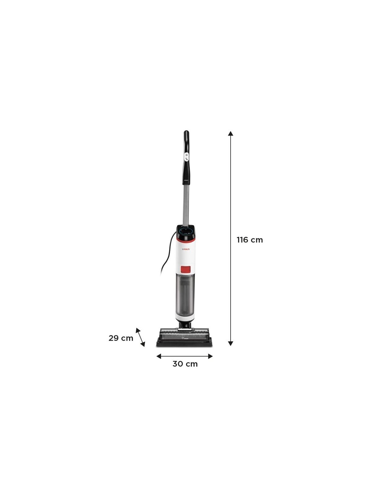 Polti Corded Steam Cleaner | RollySteam WD10 | Power 750 W | Water tank capacity 0.6 L | White/Black 1 Polti Corded Steam Cleaner | RollySteam WD10 | Power 750 W | Water tank capacity 0.6 L | White/Black 1