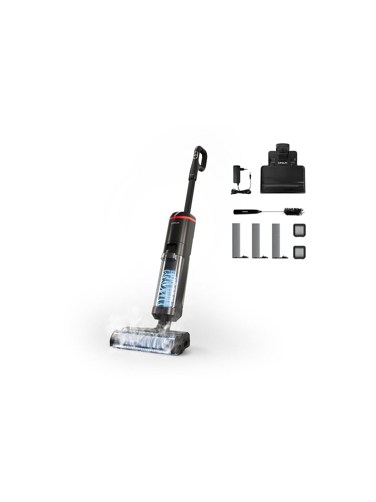 Polti Cordless Steam Cleaner | RollySteam WD40C | Power 450 W | Water tank capacity 0.6 L | Black Polti Cordless Steam Cleaner | RollySteam WD40C | Power 450 W | Water tank capacity 0.6 L | Black