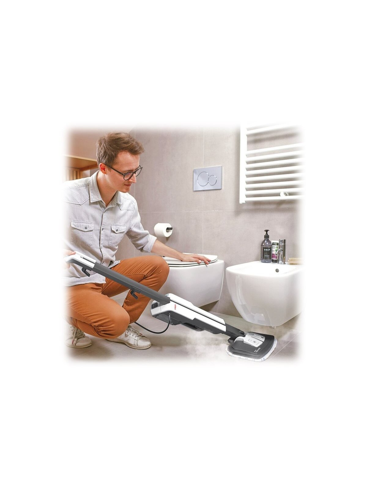 Polti | Steam mop with integrated portable cleaner | PTEU0307 Vaporetto SV660 Style 2-in-1 | Power 1500 W | Steam pressure Not Applicable bar | Water tank capacity 0.5 L | Grey/White 7 Polti | Steam mop with integrated portable cleaner | PTEU0307 Vaporetto SV660 Style 2-in-1 | Power 1500 W | Steam pressure Not Applicable bar | Water tank capacity 0.5 L | Grey/White 7