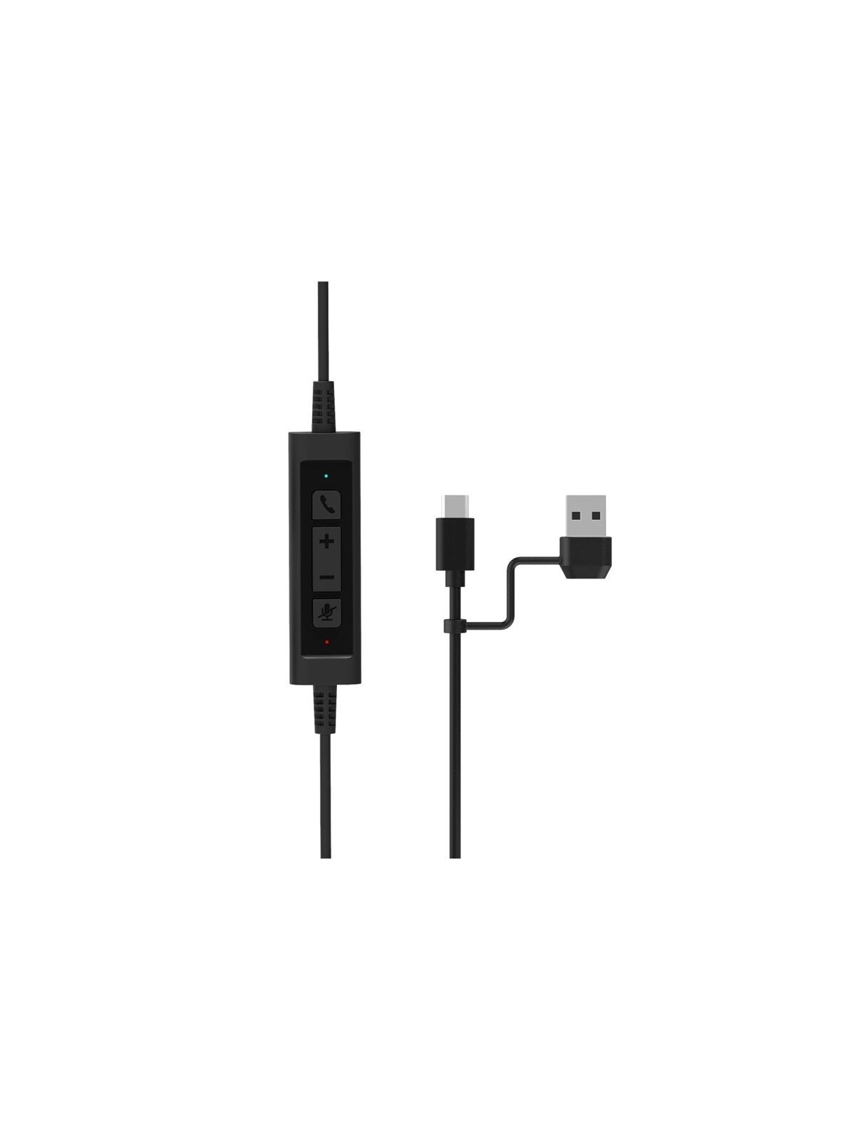 PORT CONNECT | Stereo USB Headphone PRO ON'R 300 | Wired | On-ear | Black | Noise canceling 8 PORT CONNECT | Stereo USB Headphone PRO ON'R 300 | Wired | On-ear | Black | Noise canceling 8