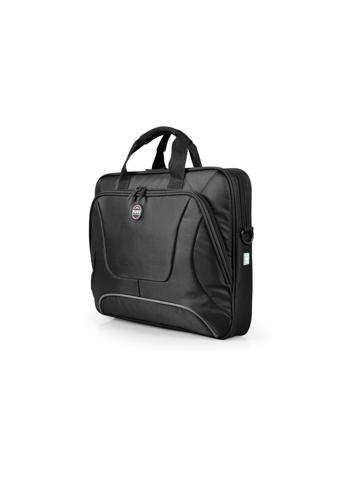 PORT DESIGNS | Courchevel | Fits up to size 15.6 " | Messenger - Briefcase | Black | Shoulder strap 1 PORT DESIGNS | Courchevel | Fits up to size 15.6 " | Messenger - Briefcase | Black | Shoulder strap 1