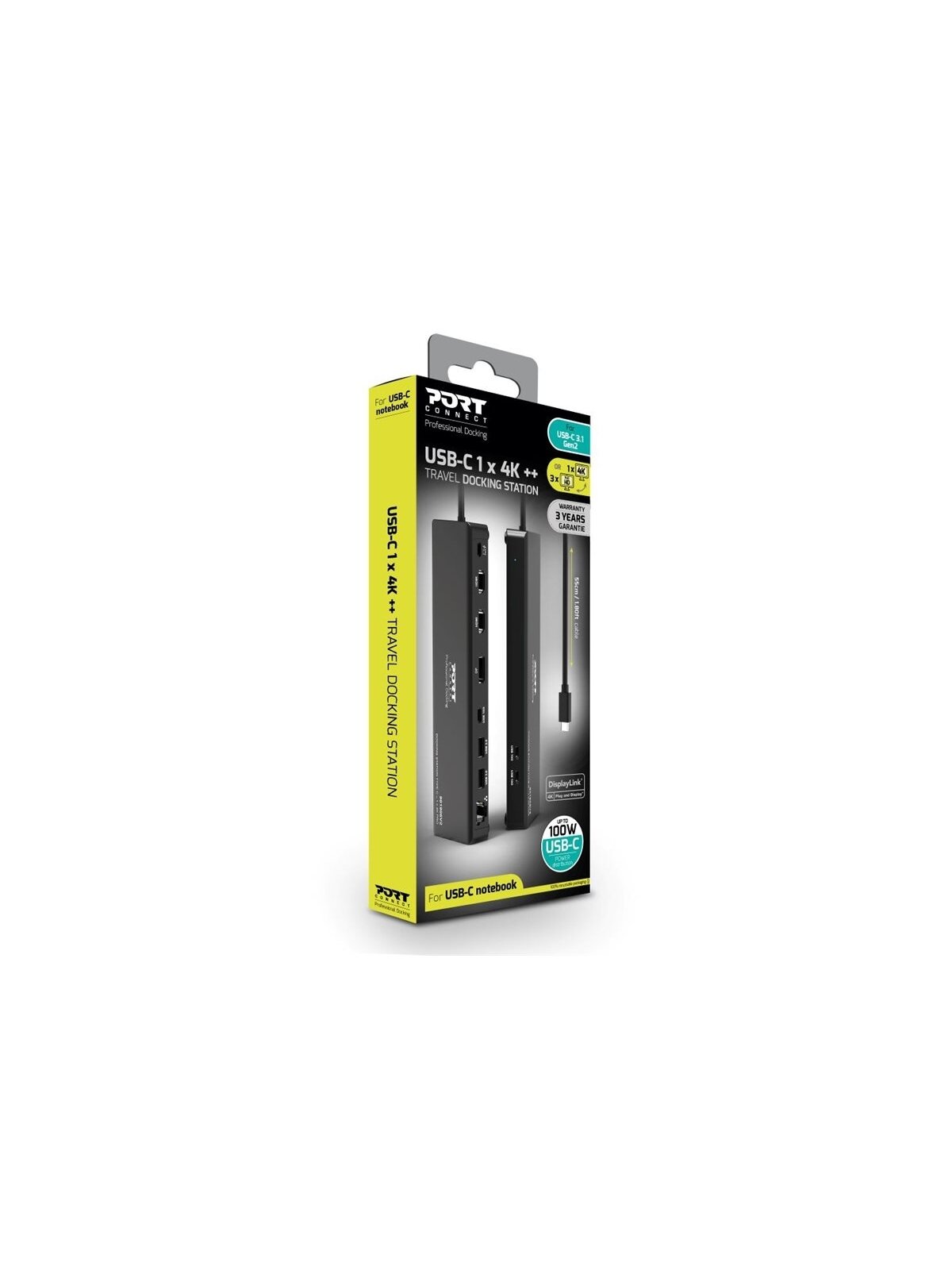 PORT DESIGNS Docking Station Type C - 1 X 4K Pro V2 | PORT CONNECT 6 PORT DESIGNS Docking Station Type C - 1 X 4K Pro V2 | PORT CONNECT 6