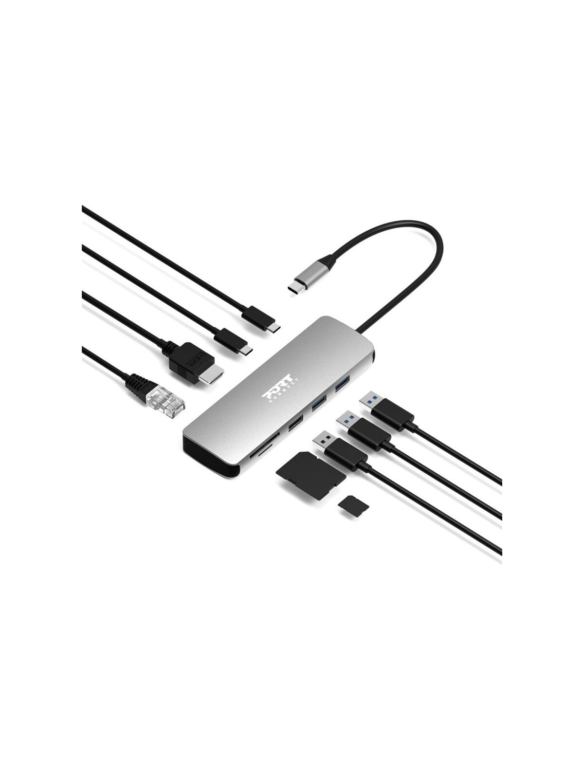 PORT DESIGNS Docking Type C 9 In 1 - 1 X 4K HDMI - Pd 85W - Retail Btoc Only | PORT CONNECT 6